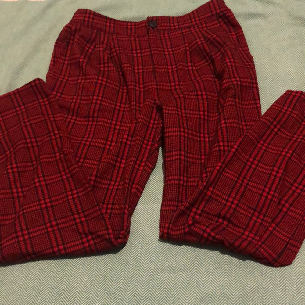 Forever 21 Punk Pants Red